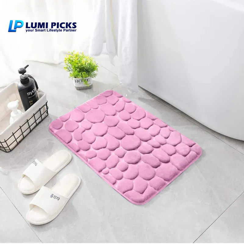 Cobblestone Embossed Super Water Absorbing Quick Drying Floor Mat