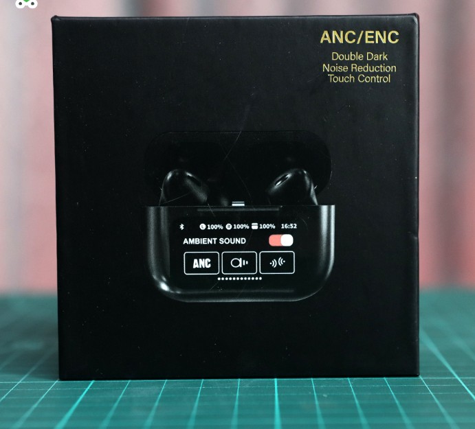 Airpod Pro 2 Generation with Touch Screen Display (Black)