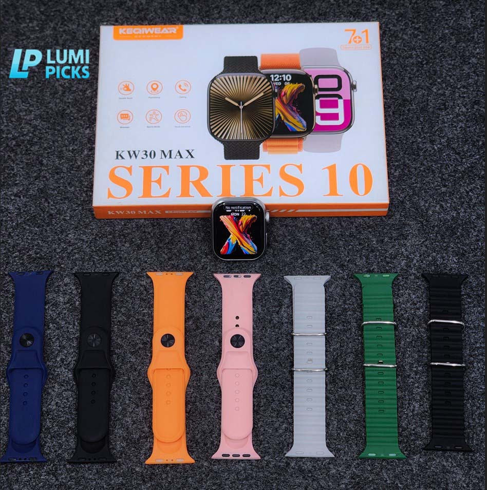 Series-10 Keqiwear KW30 Max Smartwatch 7Straps (Belt)